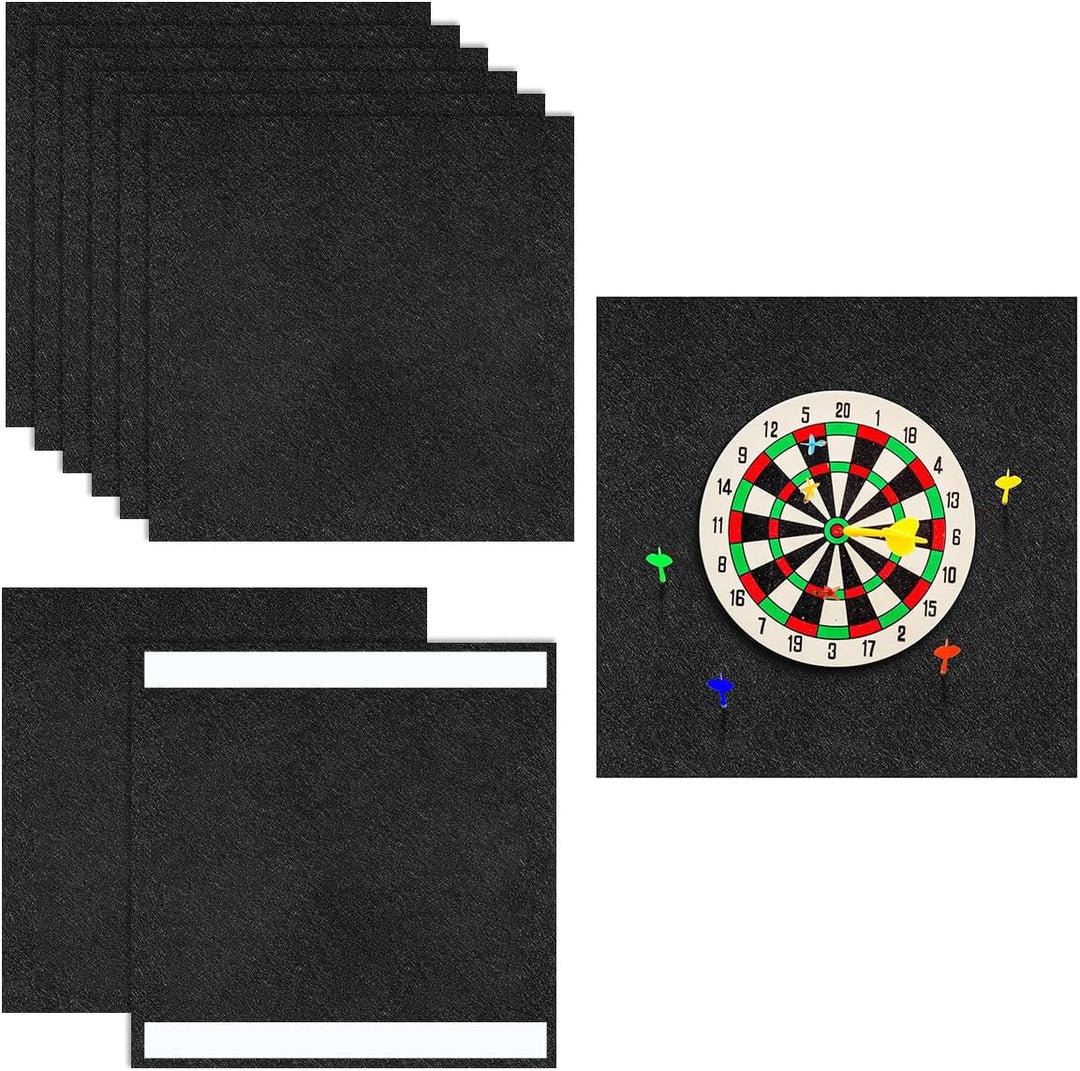 Dartboard Wandschutz 9 Stück Filz Dartscheibe Wandschutz Selbstklebend 30x30cm Gespleisste Dart Back