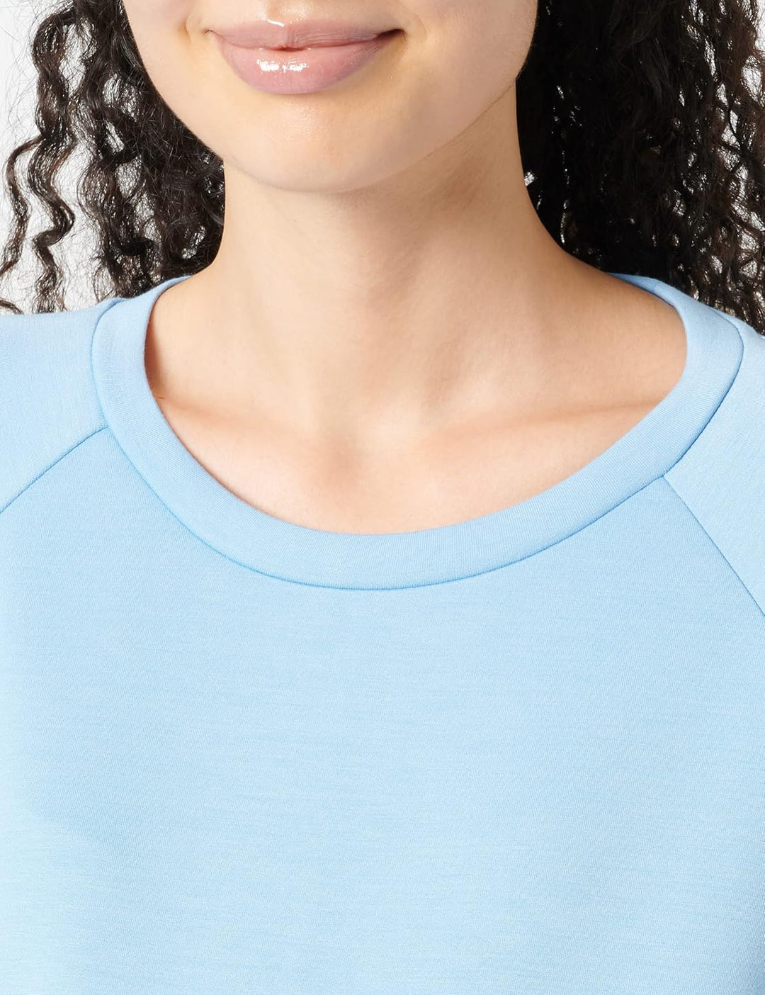 MAMALICIOUS Damen Mljocelyn L/S Sweat Abk Dress A. Kleid M Placid Blue, M Placid Blue