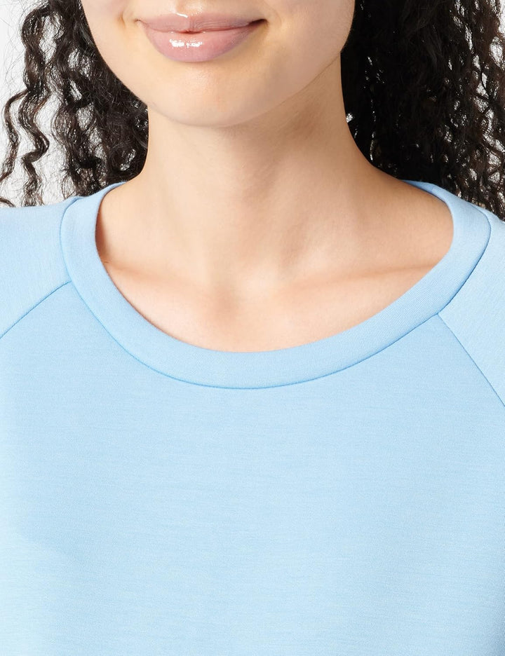 MAMALICIOUS Damen Mljocelyn L/S Sweat Abk Dress A. Kleid M Placid Blue, M Placid Blue