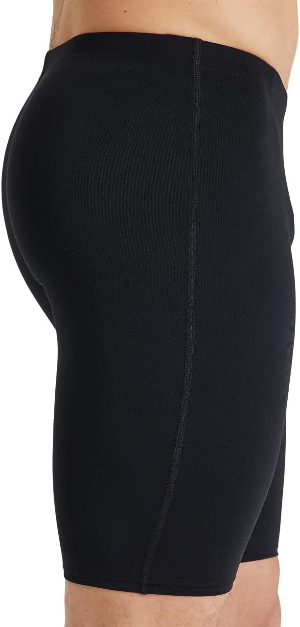 ARENA Herren Solid Team Core Poly Swim Jammer Racing Badeanzug Badehose 18 Schwarz/Weiss, 18 Schwarz