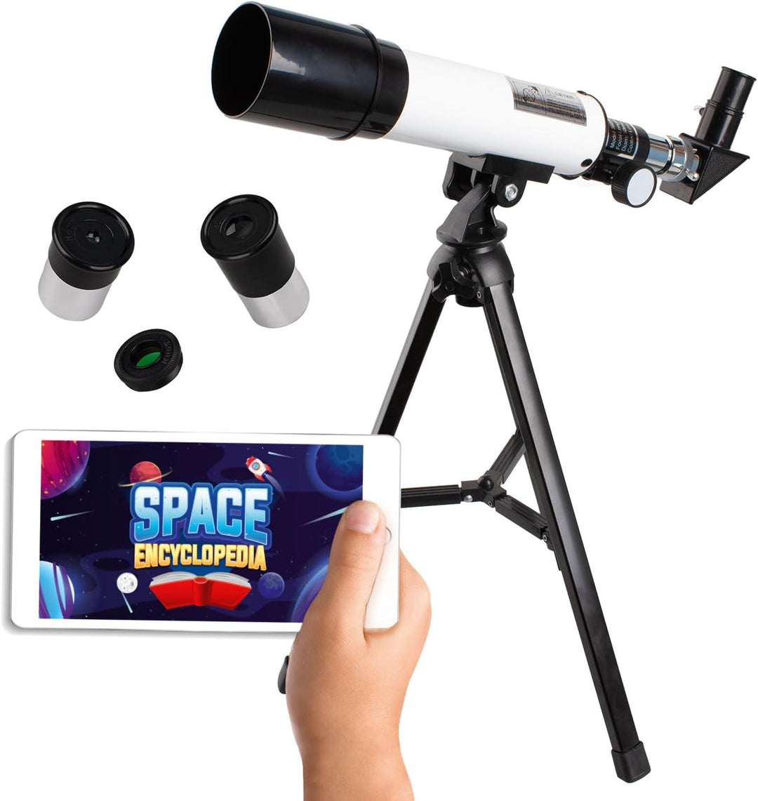 Big Minds - Teleskop Kinder mit Lern-APP| Fernrohr Kinder | Kinder Telescope Astronomy und Terrestri