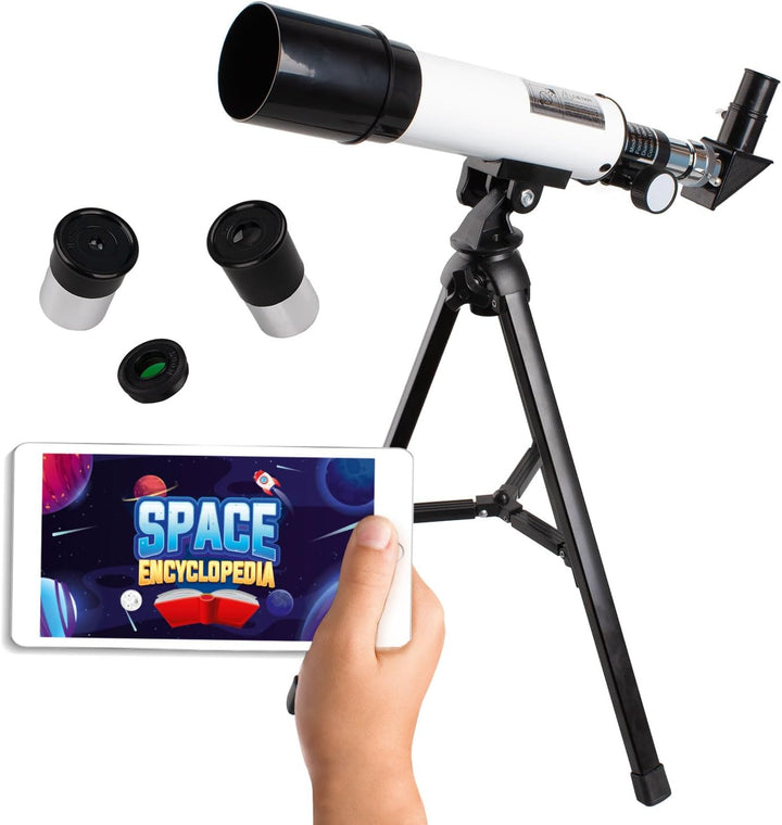 Big Minds - Teleskop Kinder mit Lern-APP| Fernrohr Kinder | Kinder Telescope Astronomy und Terrestri