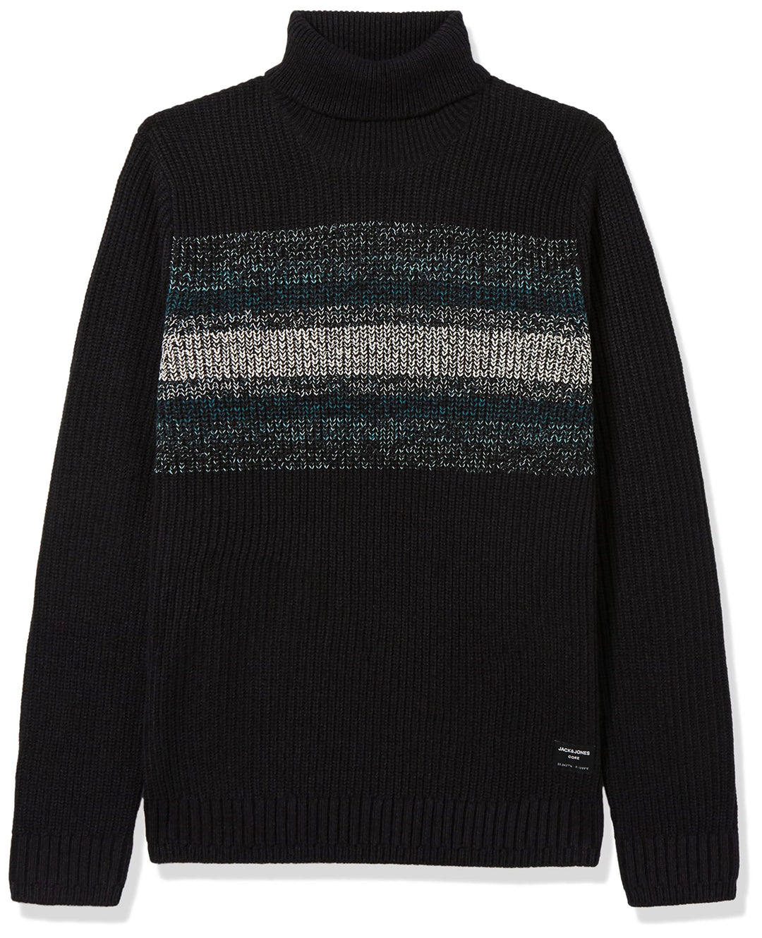 JACK & JONES Herren Jcofriday Knit Roll Neck Pullover Sweater L Schwarz, L Schwarz