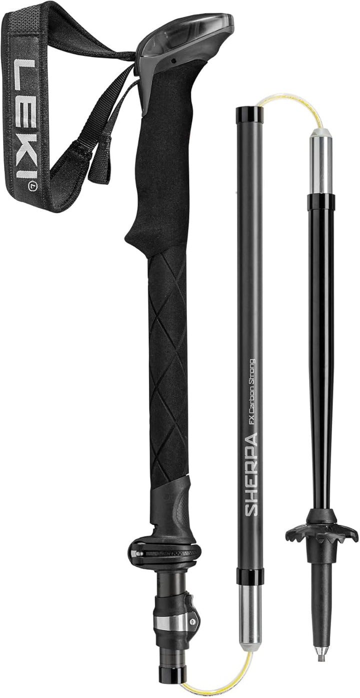 LEKI Sherpa FX Carbon Strong black-naturalcarbon-light anthracite 120 - 140 cm, black-naturalcarbon-