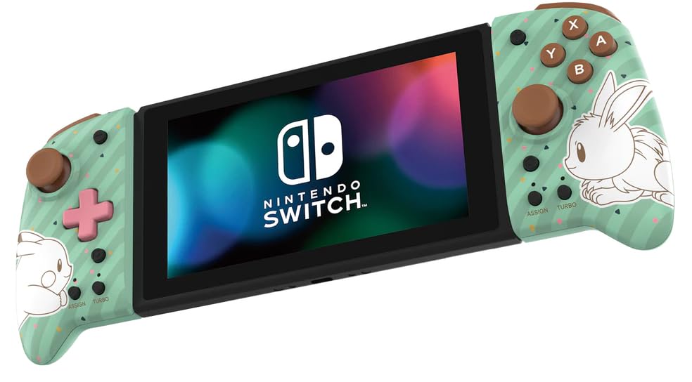 HORI Split Pad Pro (Pokémon: Pikachu & Evoli) Handheld Controller für Nintendo Switch - Offiziell Li
