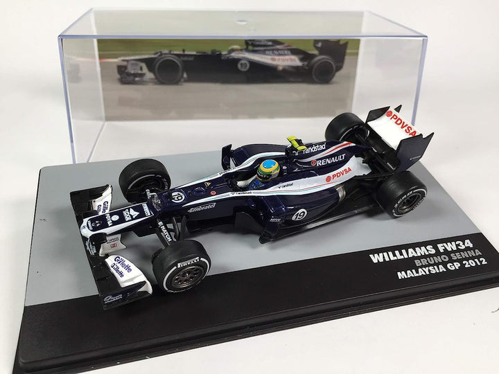 OPO 10 - Altaya-Miniaturauto zum Sammeln im Massstab 1:43, kompatibel mit Williams Renault FW34 Mala
