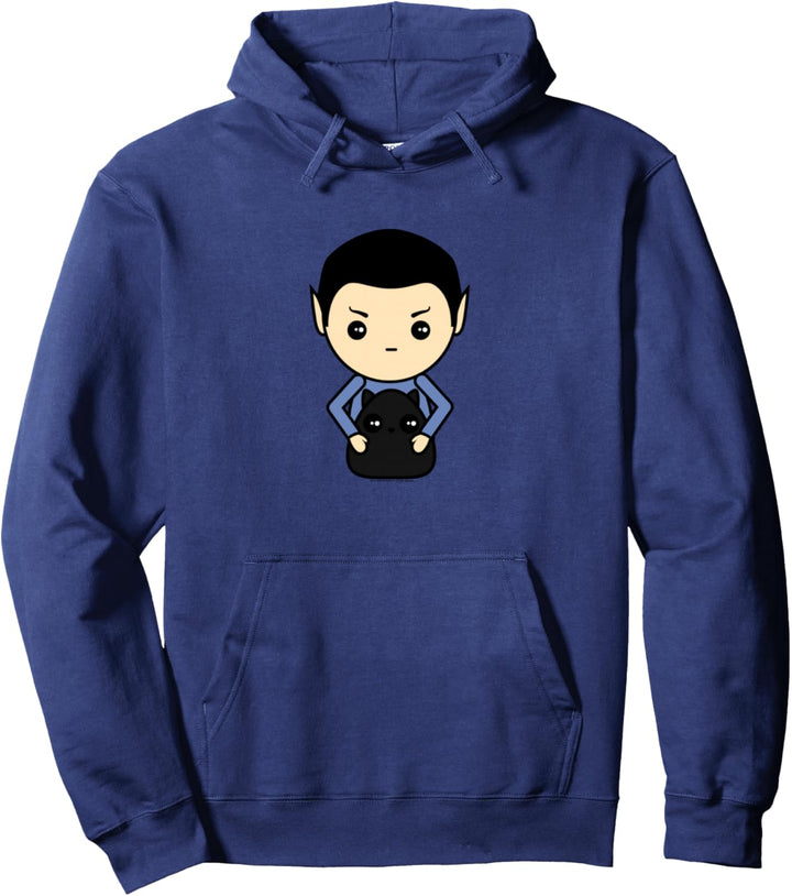 Star Trek: The Original Series Spock With Cat Kawaii Pullover Hoodie