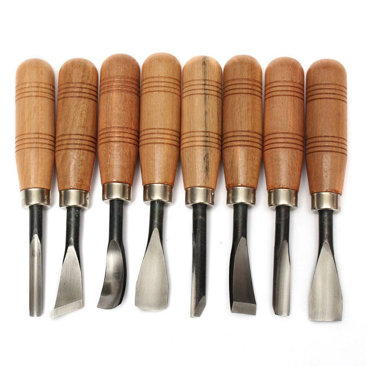 Holz Skulptur Carving Meissel Werkzeug-Set DIY Art Craft (8 PCS)