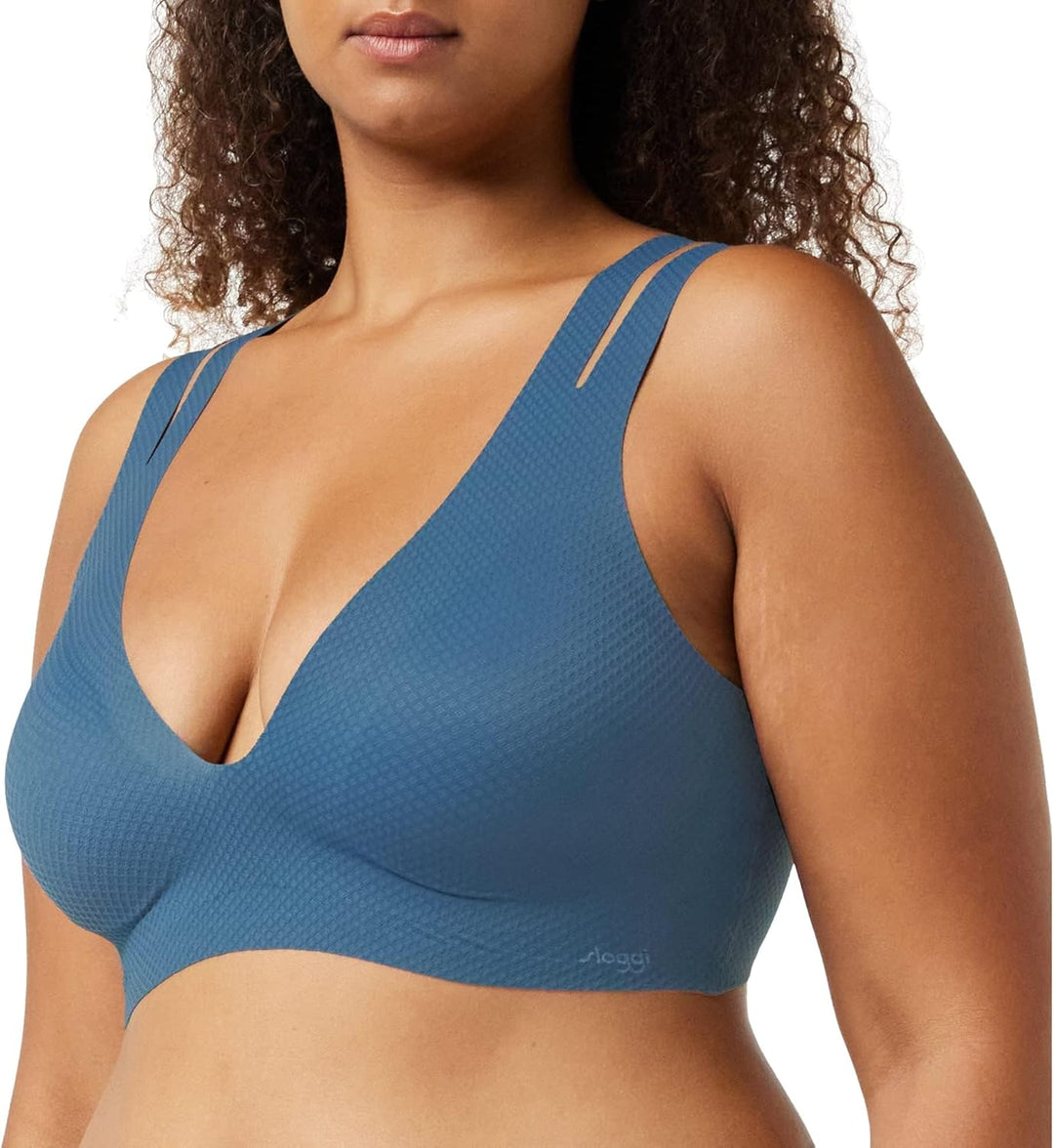 Sloggi Damen Zero Feel Flow Bralette Bustier XS Secret Lagoon, XS Secret Lagoon