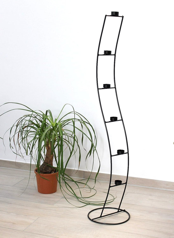 Teelichthalter SW102 aus Metall 120 cm Kerzenleuchter Kerzenhalter Kerzenständer Teelichtständer Tee