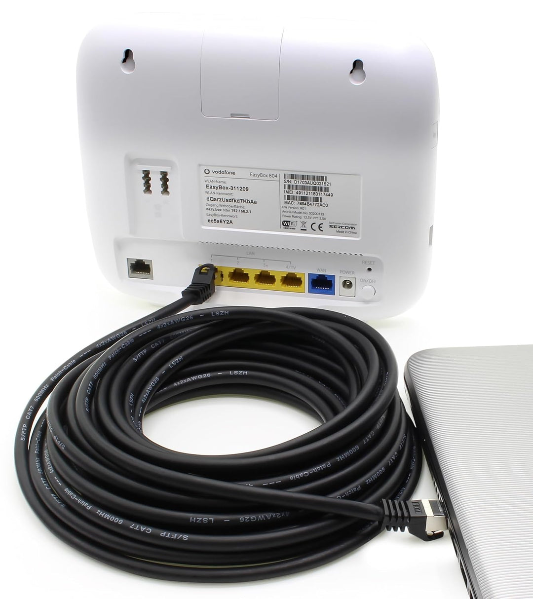 10x 1.0 M - CAT-7 Cat.7 Netzwerk-Kabel, Ethernet, Lan &amp; Patch Kabel RJ-45 SFTP 10GB/s - grau 10 Stüc