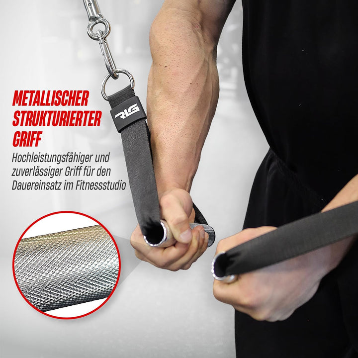 Einseitige Griffe für Riemenscheiben im Fitnessstudio mit Aluminiumgriff – Packung mit einfachen Gri