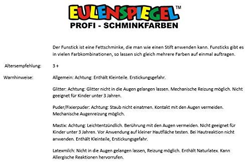 Eulenspiegel 299586 - Schminkkoffer Halloween, Schminkset, Karneval, Kinderschminken, Mottoparty