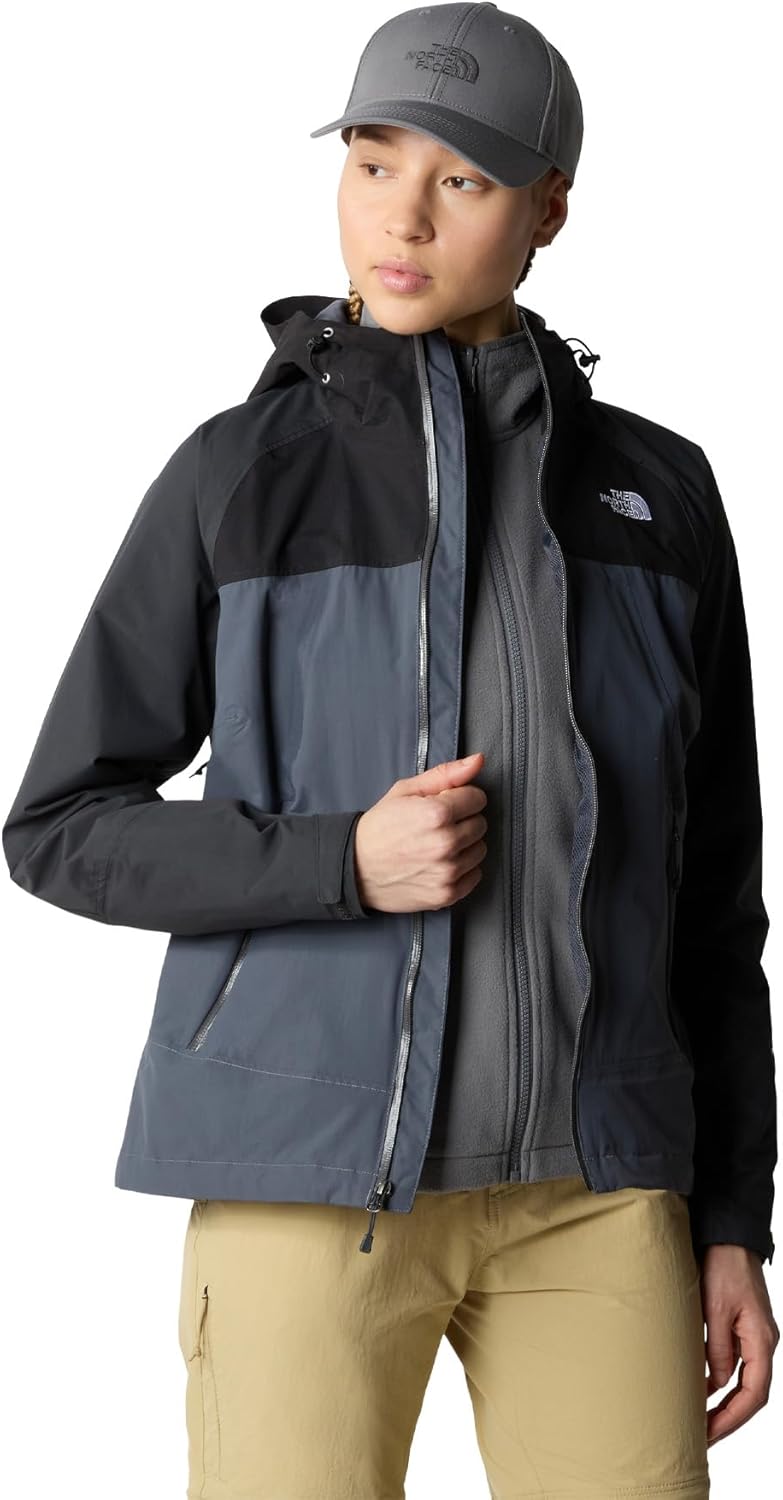 THE NORTH FACE Damen Stratos Jacke XS Vanadis Grey-TNF Black-Asphalt Grey, XS Vanadis Grey-TNF Black