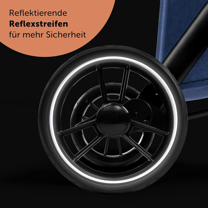 Bergsteiger Kinderwagen Lugo 3in1 | Kombikinderwagen Komplettset inkl. Zubehör - Babyschale, Buggy-A