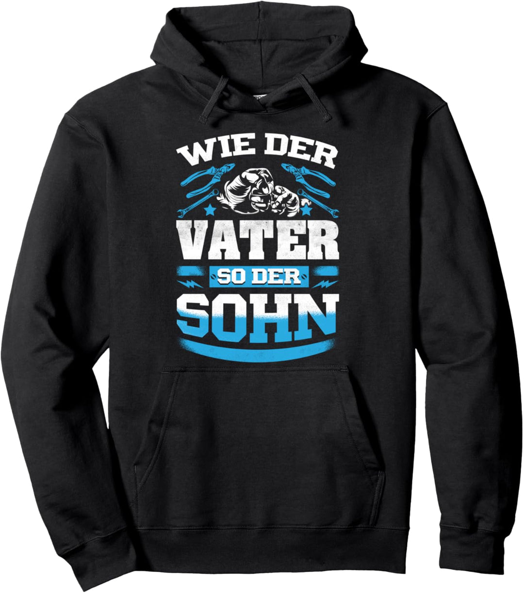 Vater und Sohn Partnerlook Weihnachten Geschenk Mechaniker Pullover Hoodie