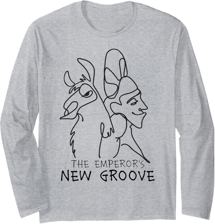 Disney The Emperor's New Groove Kuzco Outline Langarmshirt