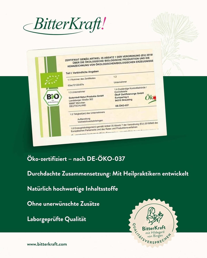BitterKraft! Mundziehöl | 200ml | Mundziehöl nach Hildegard von Bingen | Natürliche Mundpflege nach