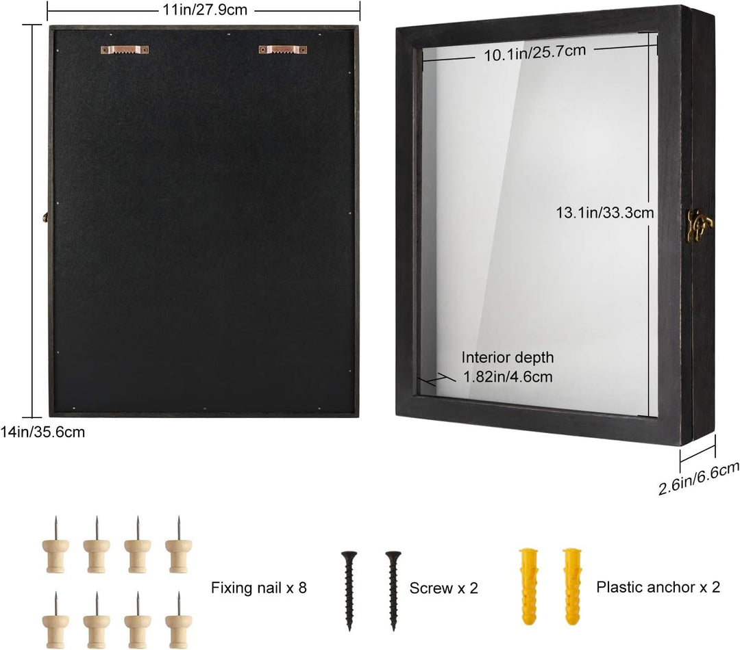 TJ.MOREE Blumen Grosse Schattenbox Vitrine Rahmen mit Glasfenstertür Bilderrahmen Hochzeitsstrauss E