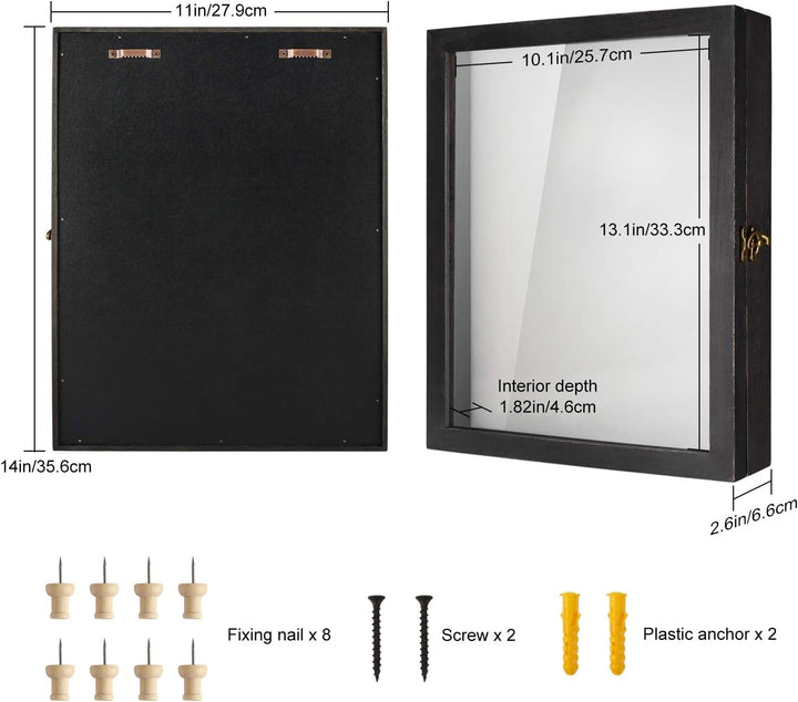 TJ.MOREE Blumen Grosse Schattenbox Vitrine Rahmen mit Glasfenstertür Bilderrahmen Hochzeitsstrauss E