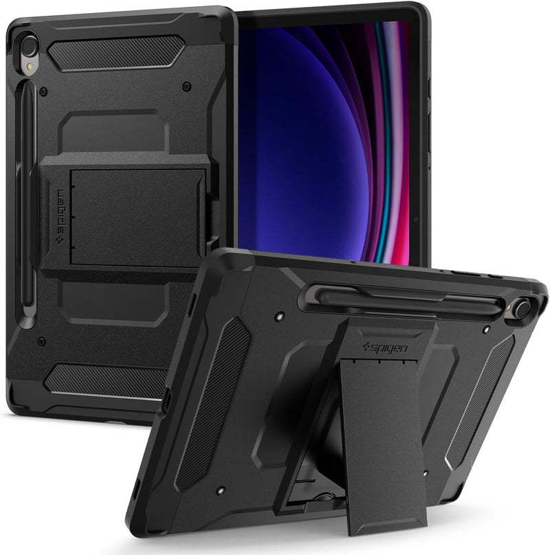 Spigen Tough Armor Pro Entwickelt für Samsung Galaxy Tab S9 Hülle (2023) - Schwarz