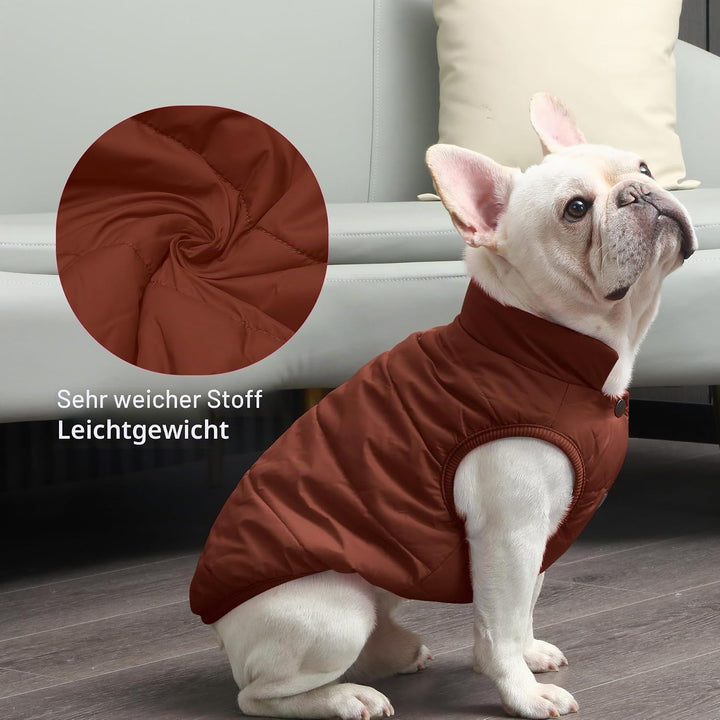 JoyDaog 2-lagige mit Fleece gefütterte Hundejacke, sehr warm für Winter und kaltes Wetter, extraweic