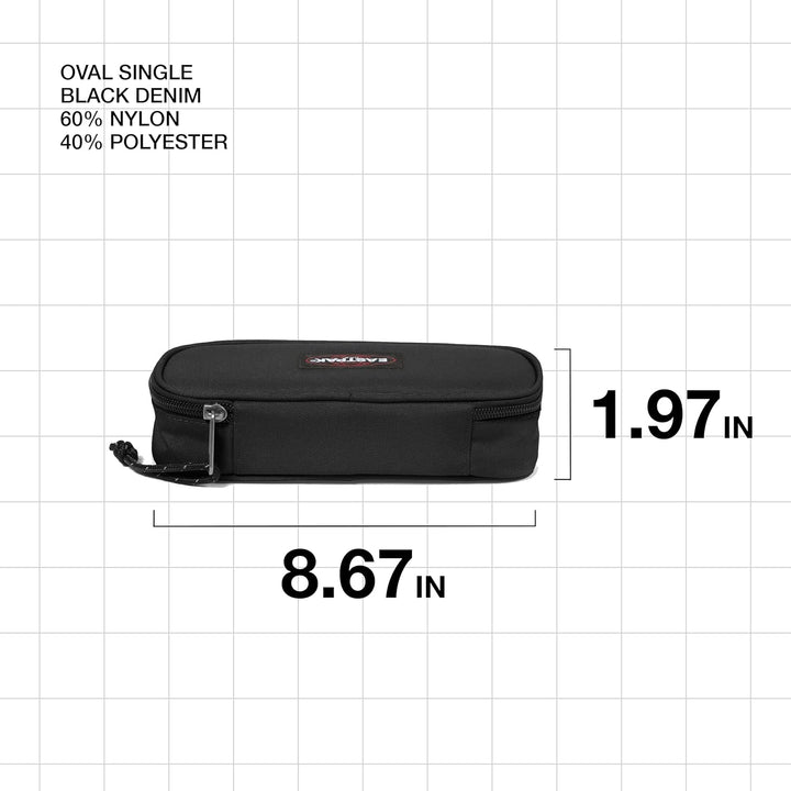 Eastpak OVAL SINGLE Federmäppchen, 22 cm Schwarz Bundle mit Federmäppchen, Schwarz Bundle mit Federm