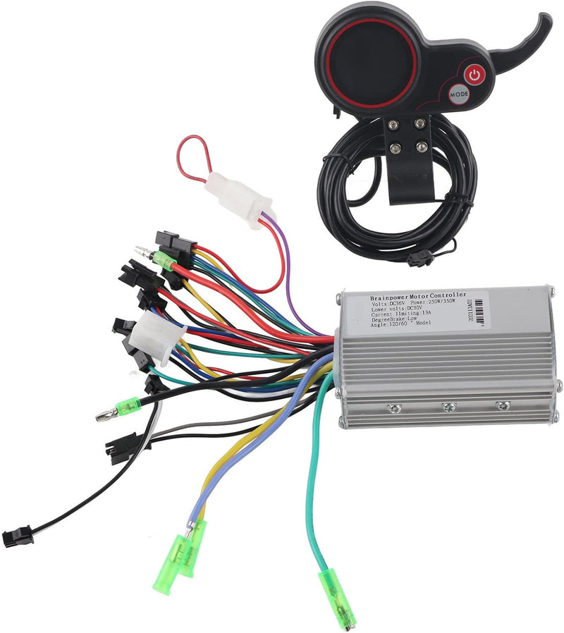 BuyWeek E-Bike-Controller, 250/350 W E-Bike-Controller, Scooter-Controller-Display mit Schalthebel f