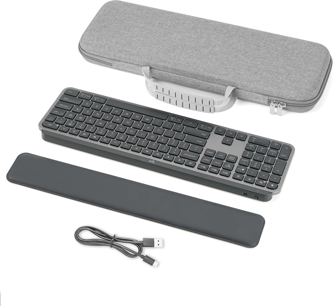 Geekria Tastatur-Tragetasche, kompatibel mit Logitech MX Keys S/MX Keys Advanced, Hartschalen-Reisee