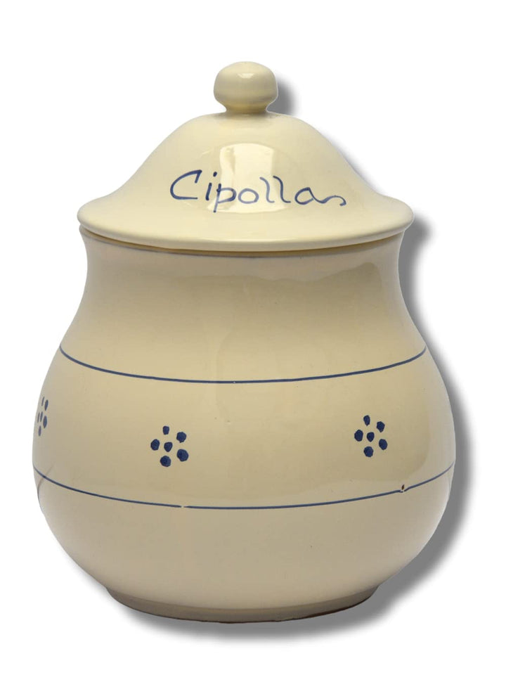 Colì Maioliche und Terrecotte seit 1650 Porta Aglio Linea Gallo (Zwiebelbehälter Sterne), Zwiebelbeh