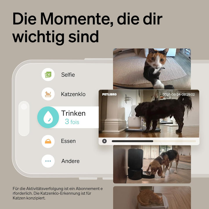 PETLIBRO Haustierkamera mit App, 360° HD Hundkamera, KI-gesteuert Haustierkamera für den Innenbereic