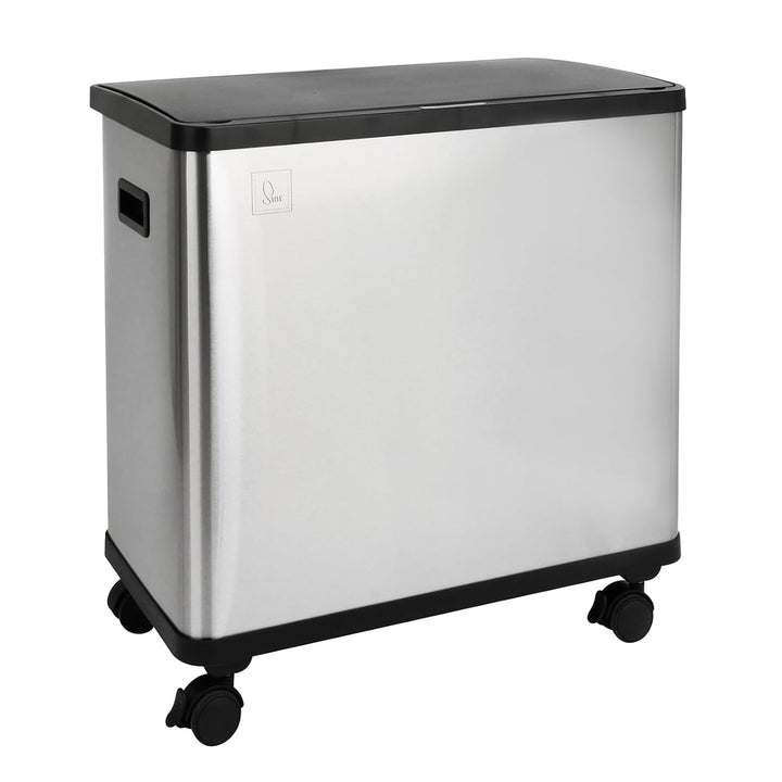 SVITA SR3X18 54L Sensor-Mülleimer 3 Fächer Mülltrennsystem Abfalleimer Edelstahl Silber SR3X18 (54L)
