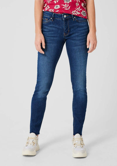 s.Oliver Damen 14.909.71.5868 Skinny Jeans, Blau (Blue Denim Stretch 57z6), 36 /L30 (Herstellergröss