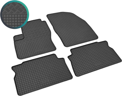 Stylisches Gummi- und Kofferraumwanne Set geeignet für Ford C-MAX 2004-2011 - Schützen und Aufwerten