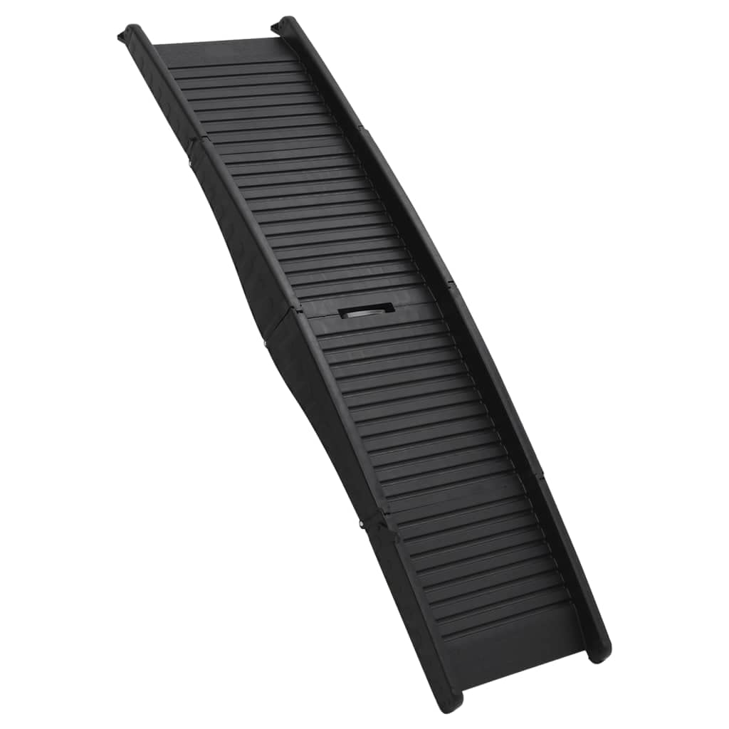 vidaXL Hunderampe Klappbar Schwarz 153x40x12,5cm Kunststoff Hundeautorampe