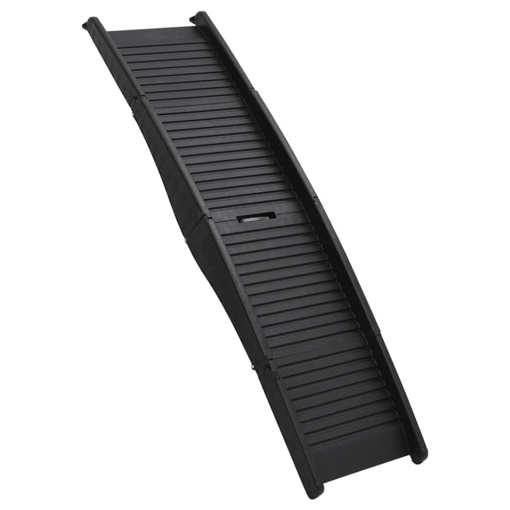 vidaXL Hunderampe Klappbar Schwarz 153x40x12,5cm Kunststoff Hundeautorampe