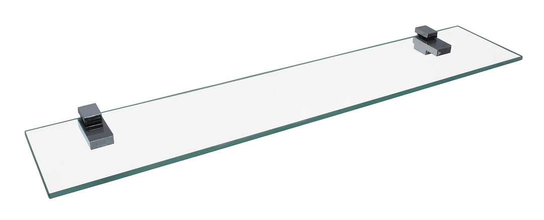 FACKELMANN Glasablage 60 cm/Wandregal für Badaccessoires/Masse (B x T): ca. 60 x 12 cm/Wandablage mi