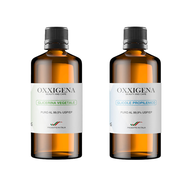 Oxxigena - Neutrales Basis-Kit von 1L, mit reinem flüssigen pflanzlichen Glyzerin ≥ 99,5% (500 ml) +