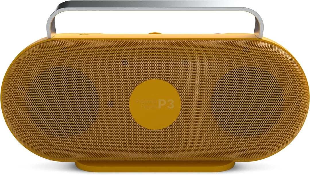 Polaroid P3 Music Player (Yellow) - Retro-Futuristic Boombox Wireless Bluetooth Speaker Rechargeable