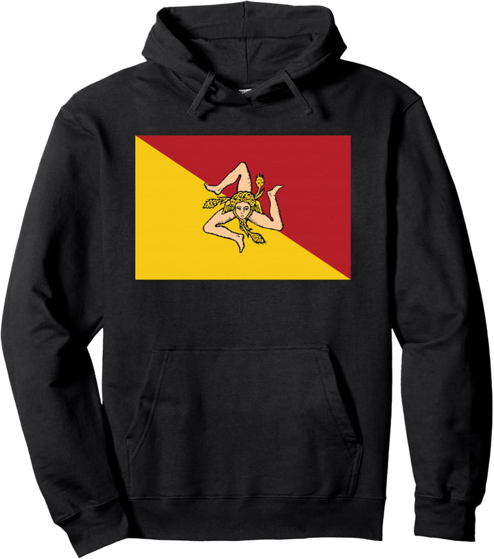 Sizilianische Flagge von Sizilien Pullover Hoodie
