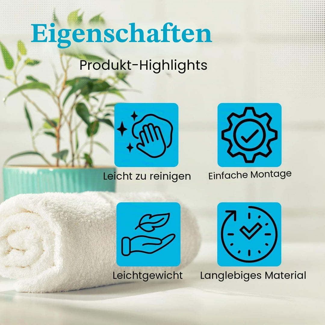INTIRILIFE Teleskopstange in Silber 155-260 cm – Ausziehbare Stange aus Edelstahl vielseitig einsetz