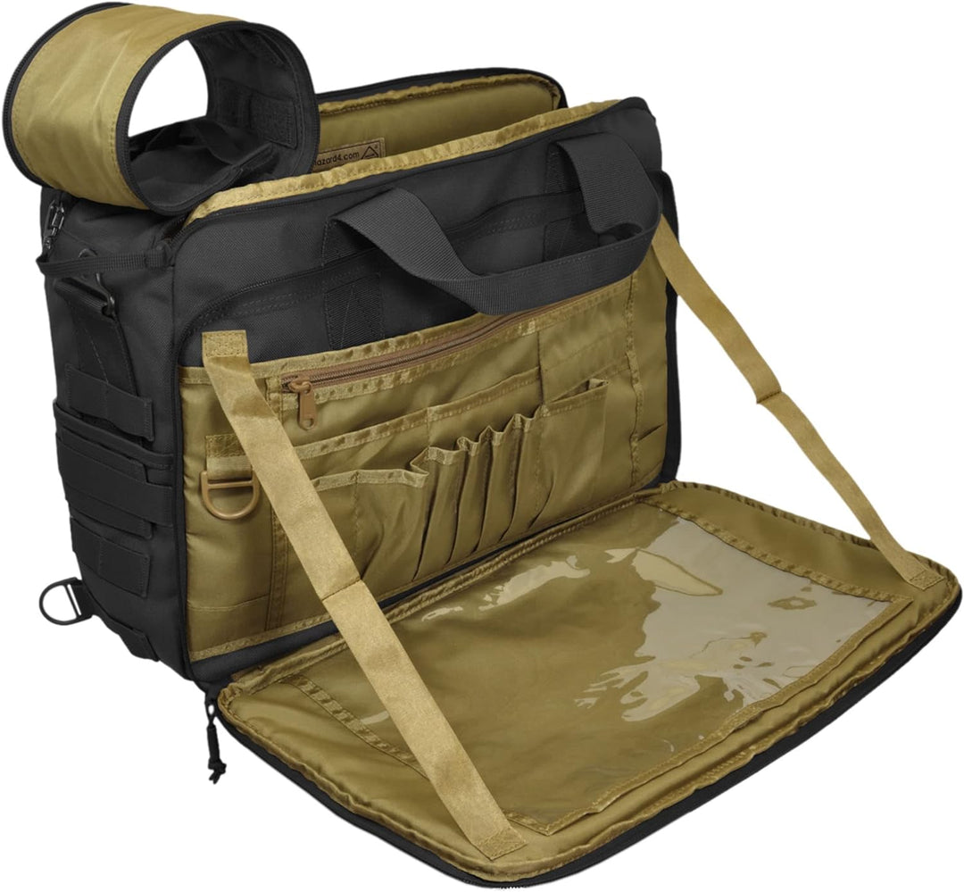 Hazard 4 Unisex-Erwachsene Messenger of Doom M O D Aktentasche, Schwarz