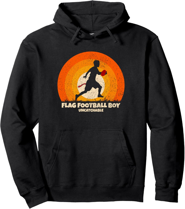 Flag Football Junge Uncatchable auf Flag Football Pullover Hoodie
