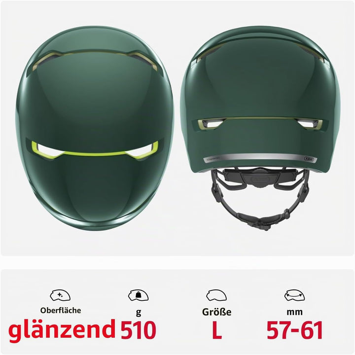 ABUS Stadthelm Scraper 3.0 ACE - Robuster Fahrradhelm für den Stadtverkehr - für Damen und Herren L