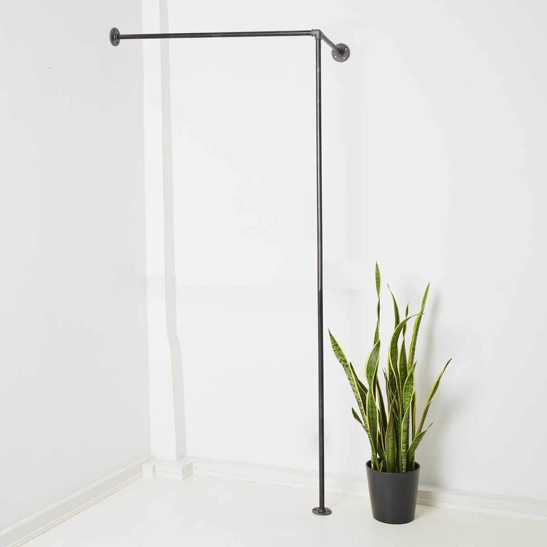 Various Kleiderstange für die Ecke - div. Grössen, z.B. 100 x 200 cm - Industrial Design Eck-Gardero