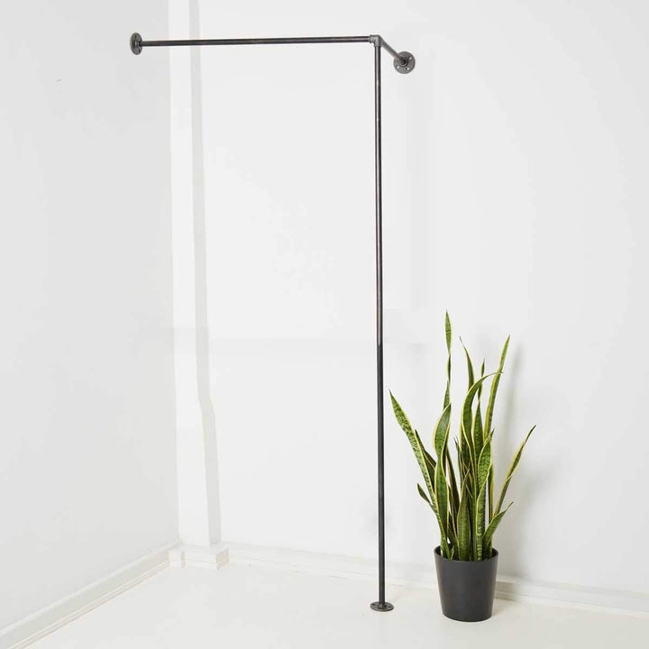 Various Kleiderstange für die Ecke - div. Grössen, z.B. 100 x 200 cm - Industrial Design Eck-Gardero