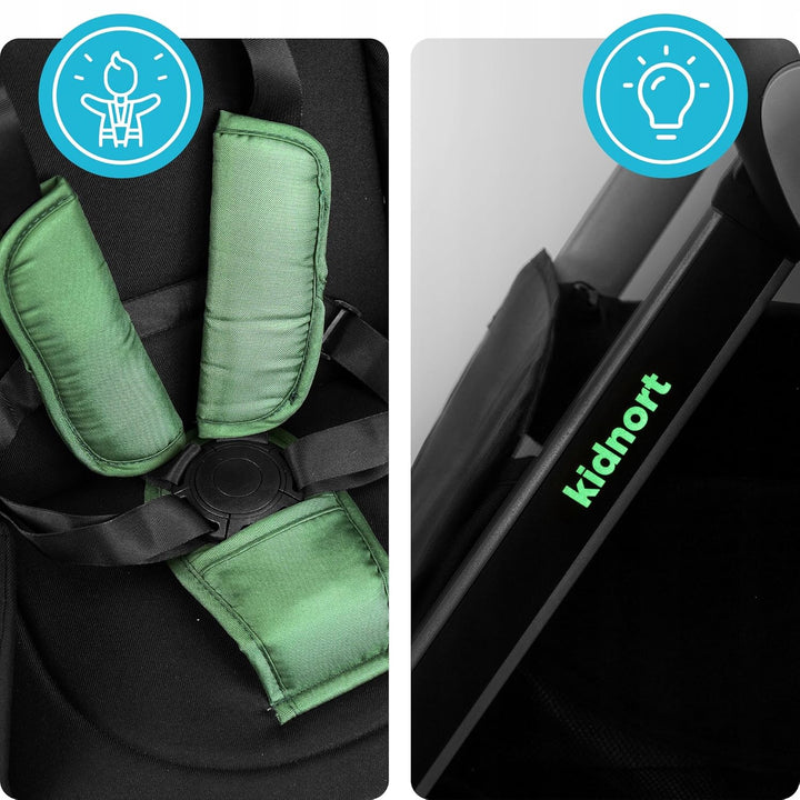 Isbjörn Buggy Kinderwagen ab Geburt bis 22 kg – wendbarer Sitz, 360° Räder, Liegefunktion &amp; Fussstüt