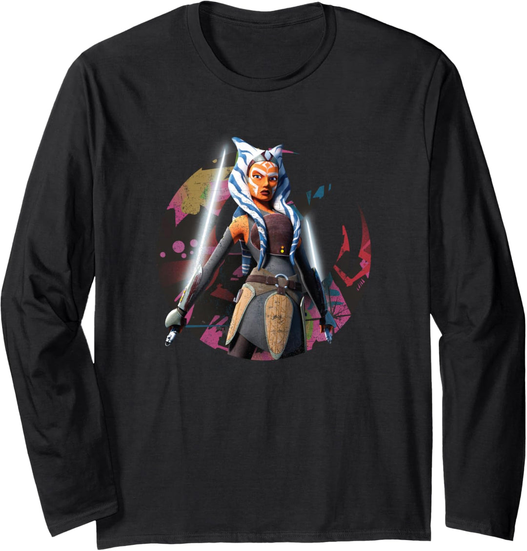 Star Wars The Clone Wars Ahsoka Tano Fearless Jedi Langarmshirt