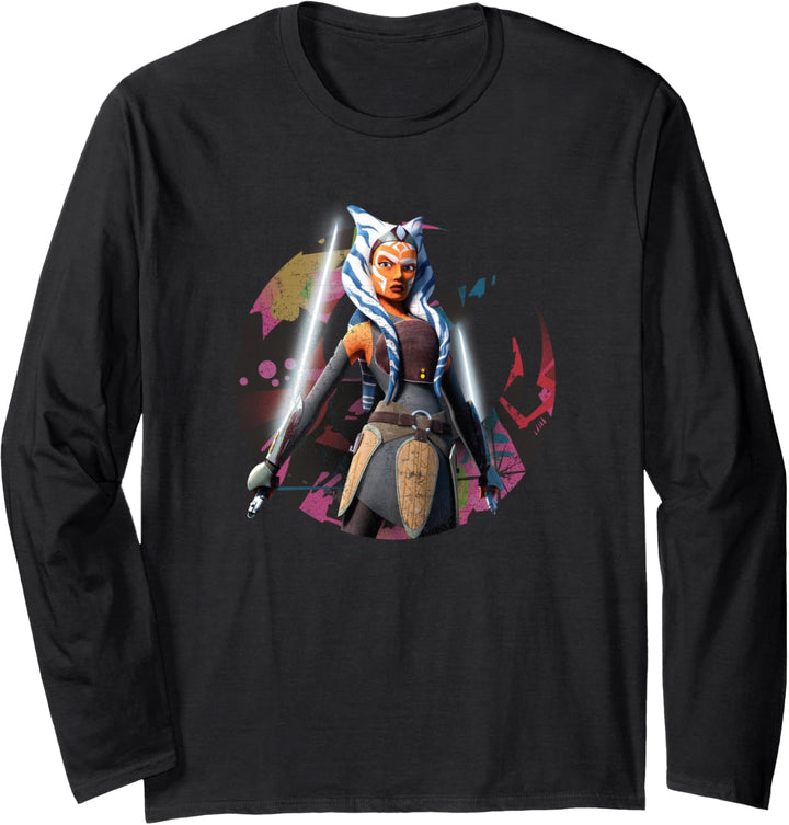 Star Wars The Clone Wars Ahsoka Tano Fearless Jedi Langarmshirt