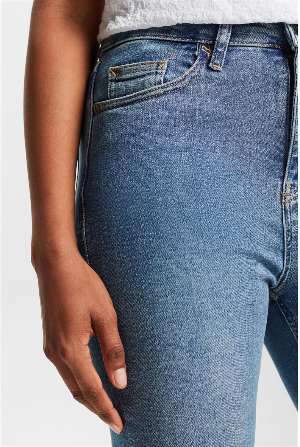 ESPRIT Bootcut-Stretchjeans mit hohem Bund